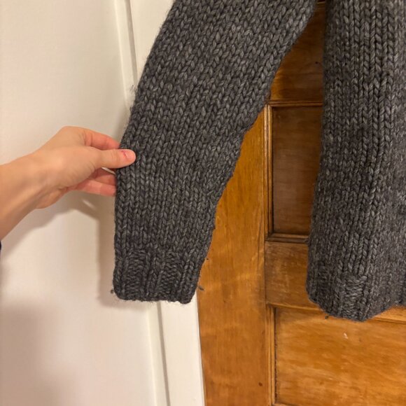 J.Crew Alpaca Wool Blend Handknit Fair Isle Sweater in Gray - S - Picture 5 of 7